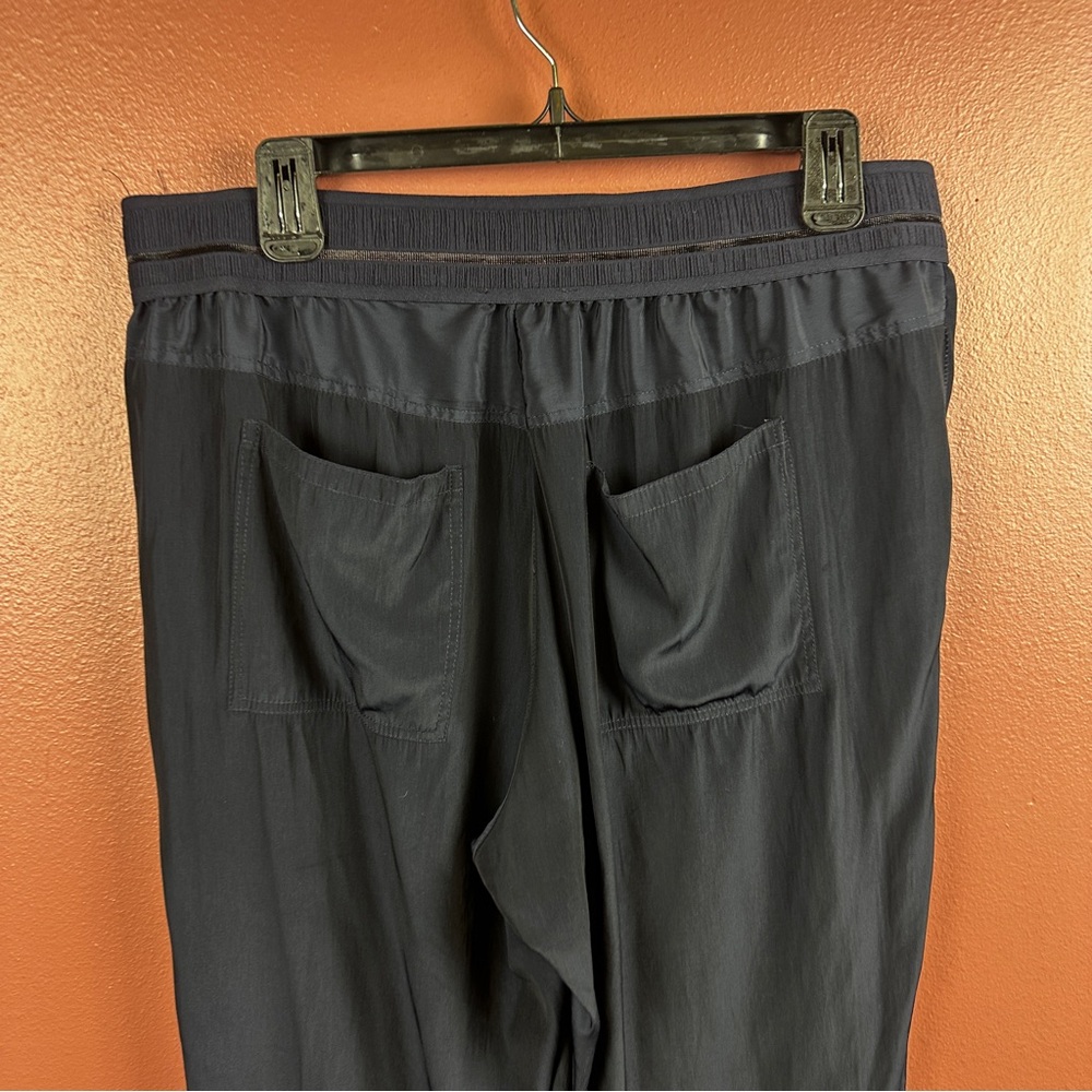 LOLA & SOPHIE D-SATIN CROPPED JOGGER Size large pull on color nightwatch - Picture 7 of 10